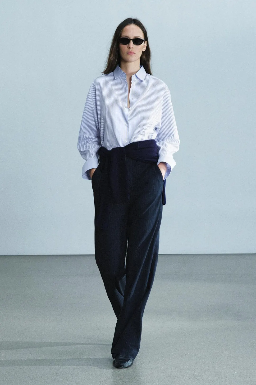 Брюки с высокой посадкой ZW Collection, Zara