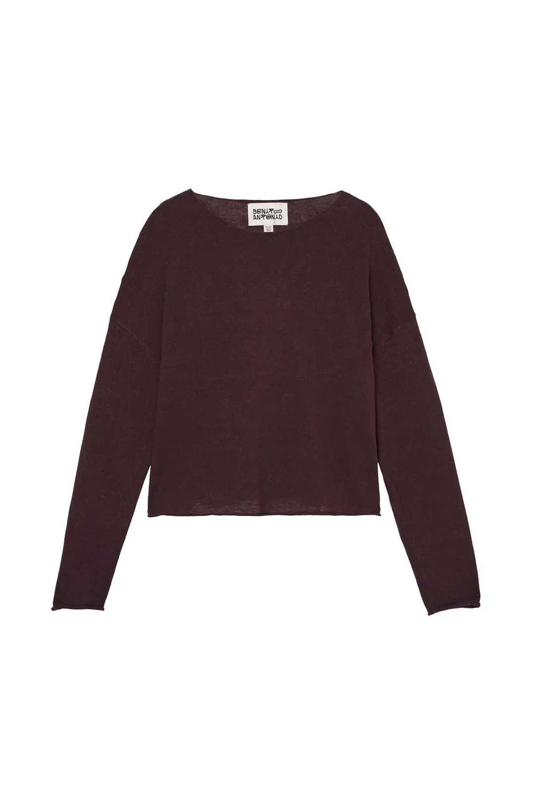 Свитер укороченного кроя из смеси льна и шерсти, Zara