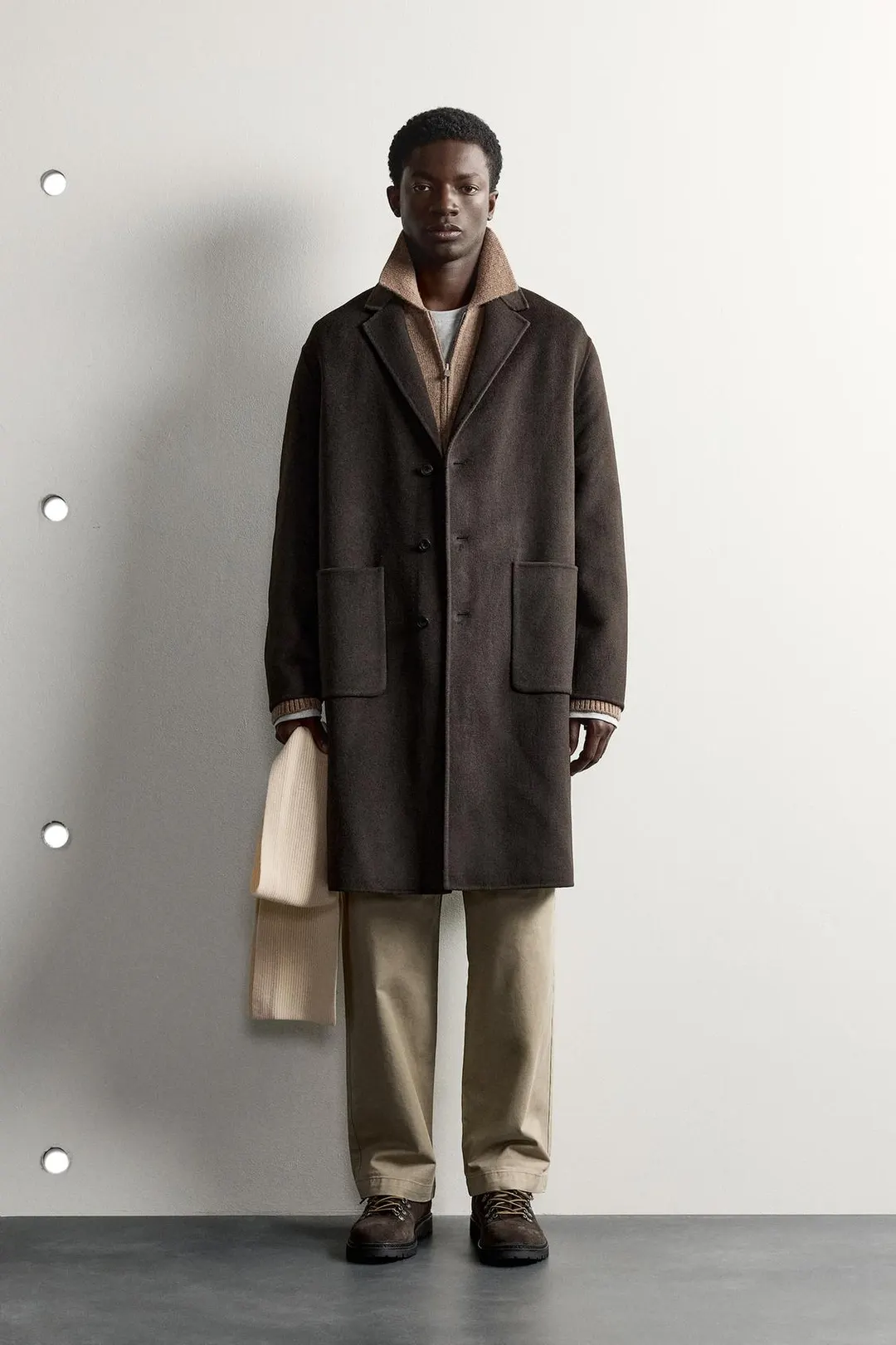 Двустороннее пальто из смесовой шерсти, Zara