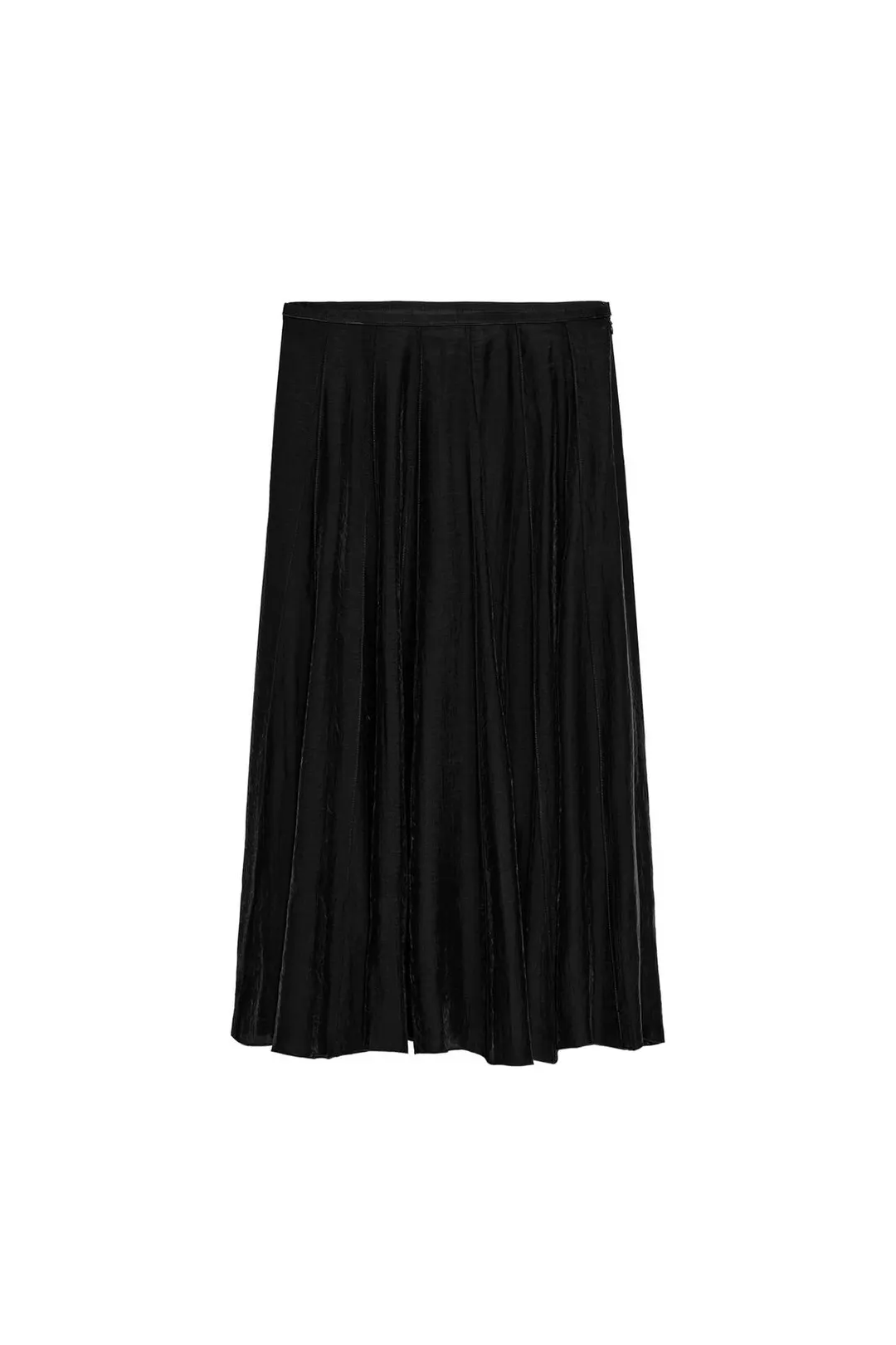 Комбинированная юбка ZW Collection струящегося кроя, Zara
