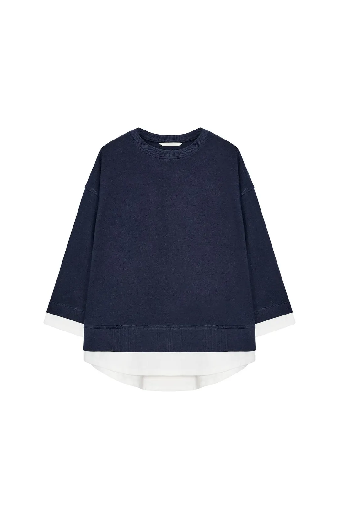 Свитшот с контрастными длинными рукавами, Zara