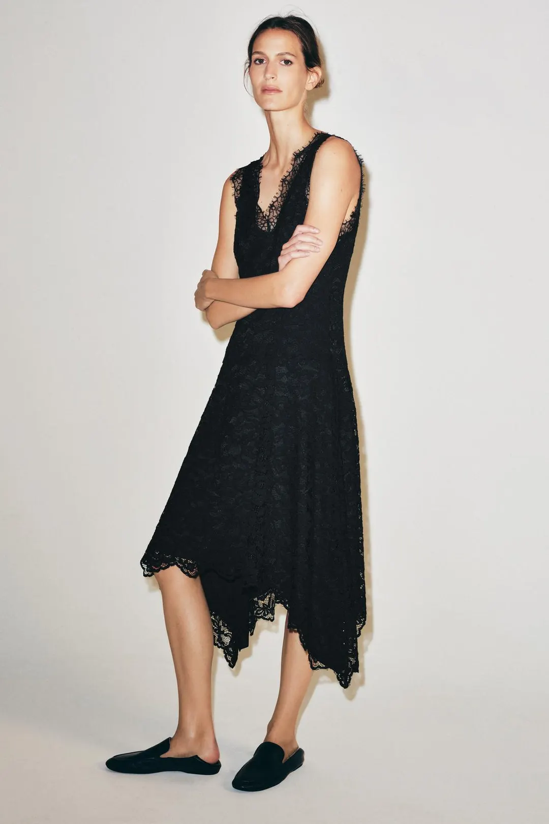 Кружевное платье ZW Collection, Zara