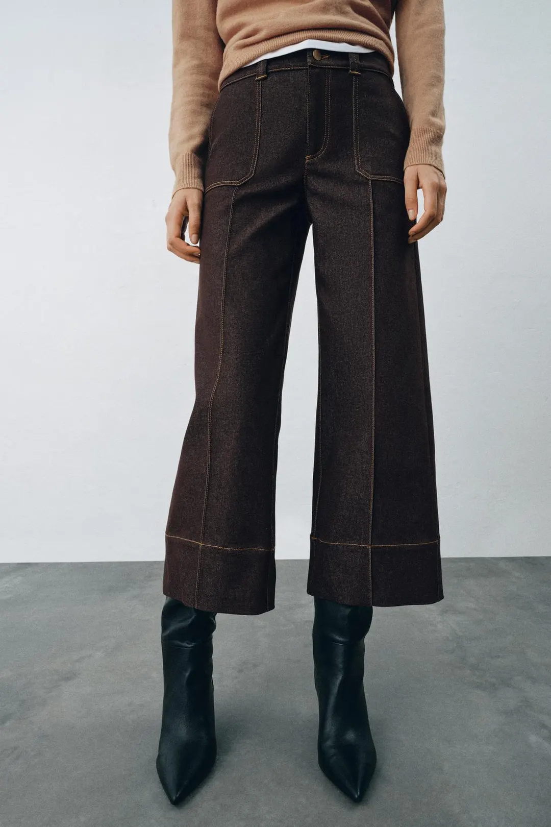 Кюлоты со средней посадкой Z1975, Zara