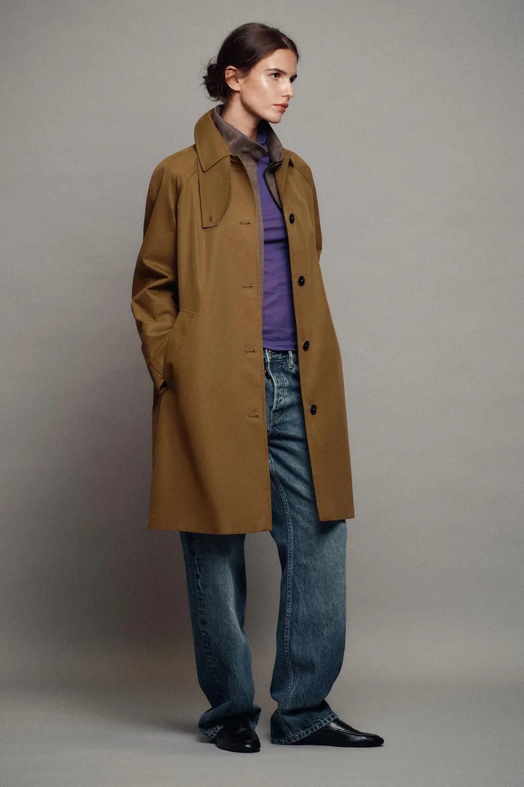 Тренч миди ZW Collection, Zara