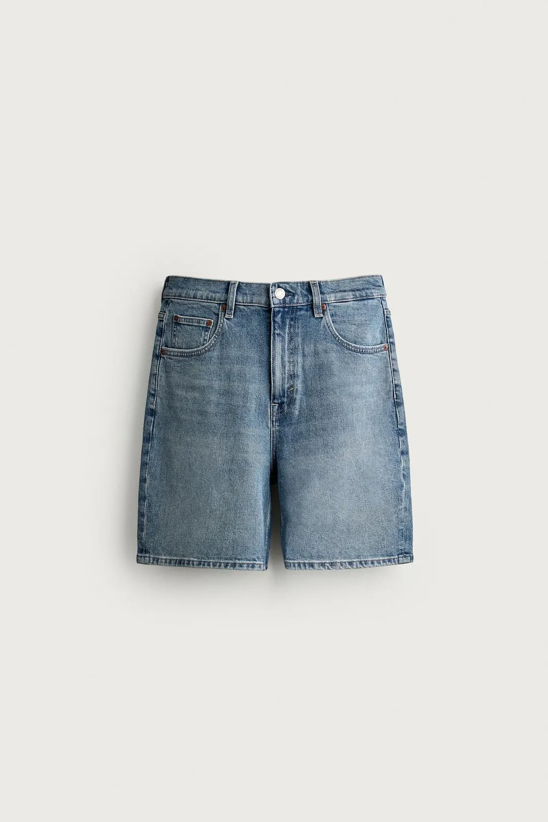 Джинсовые бермуды стандартного кроя, Zara
