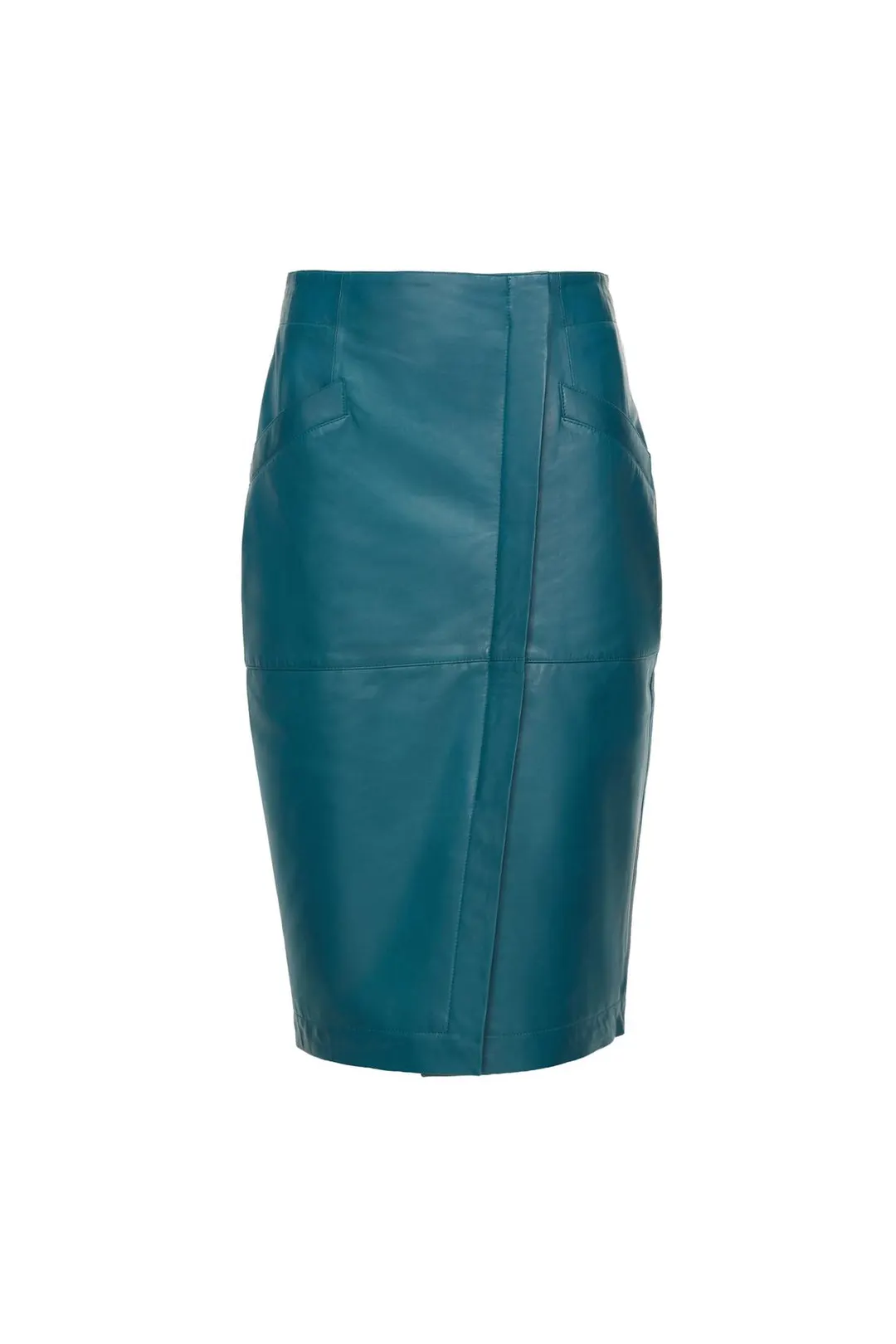 Кожаная юбка миди Limited Edition, Zara