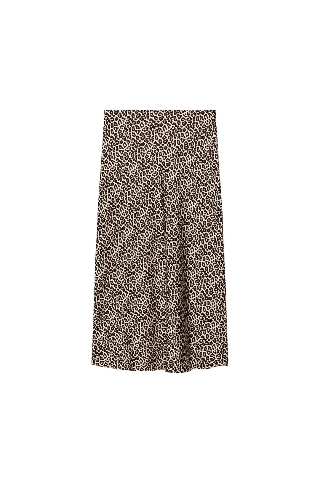 Атласная юбка миди с анималистичным принтом, Zara