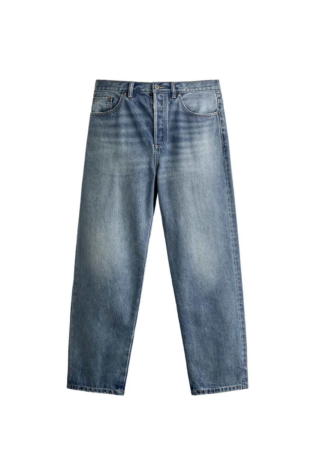 Джинсы свободного кроя длиной до щиколотки, Zara