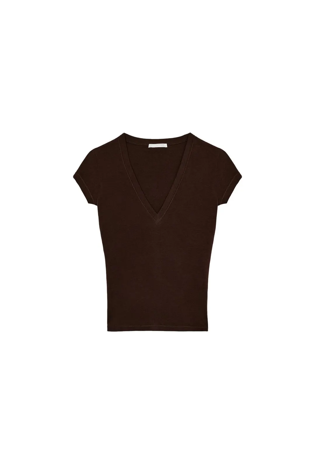 Футболка с V-образным вырезом, Zara