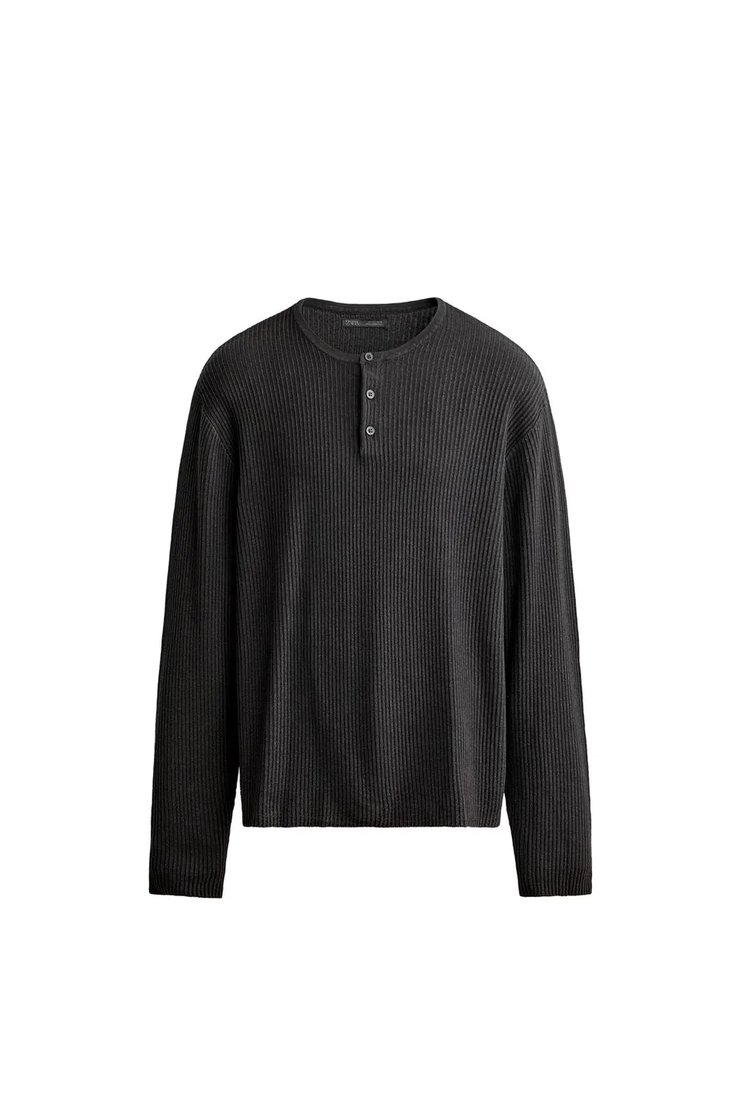 Трикотажная футболка хенли, Zara