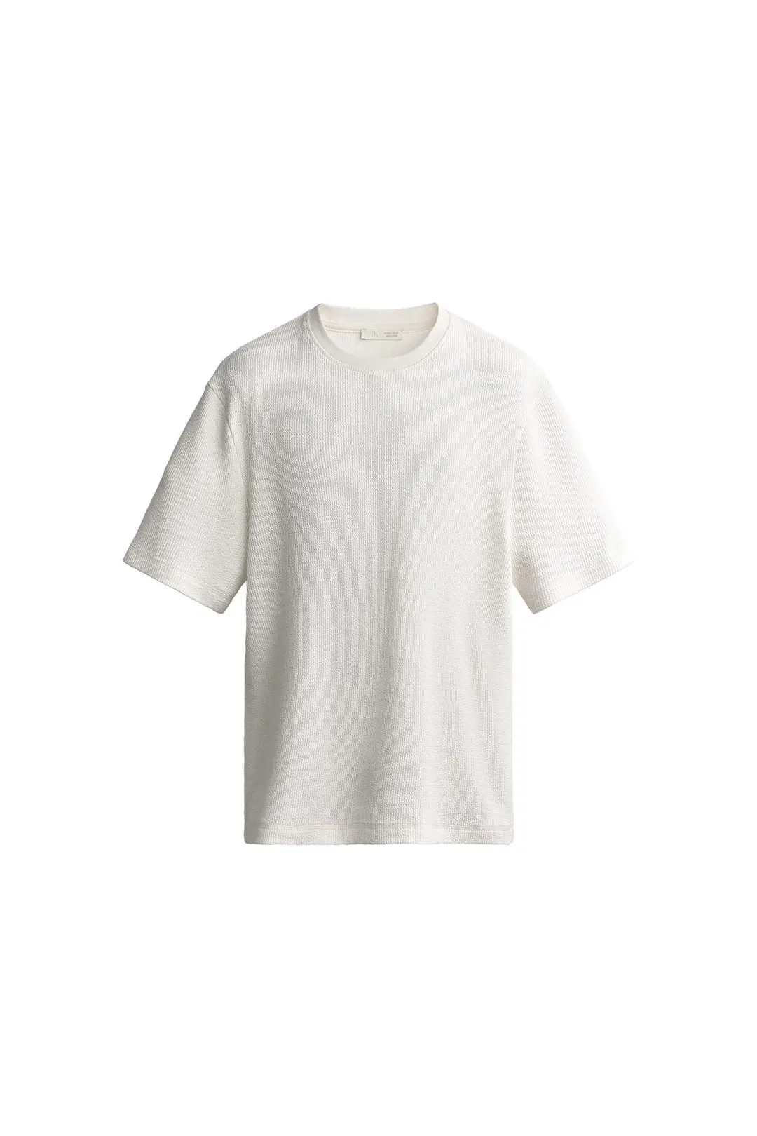 Футболка прямого кроя из сирсакера, Zara