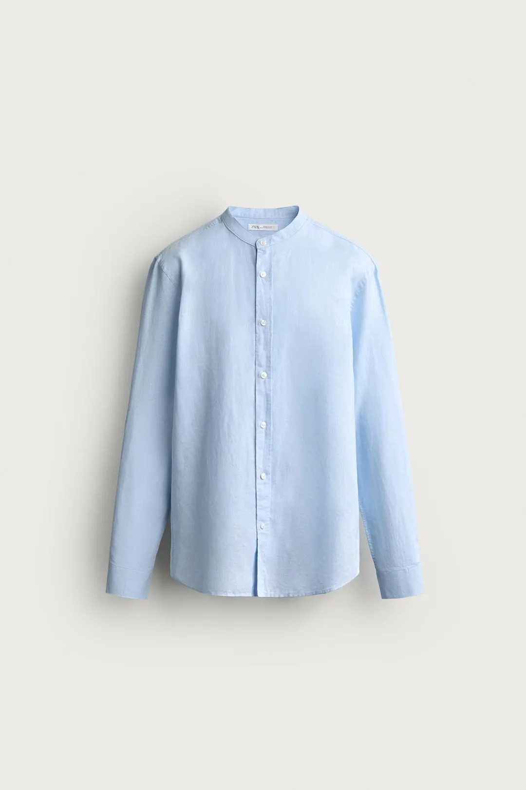 Рубашка свободного кроя из льна и хлопка, Zara