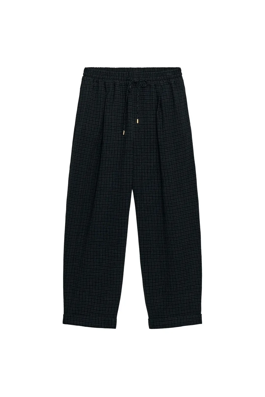 Брюки в клетку с отворотами, Zara