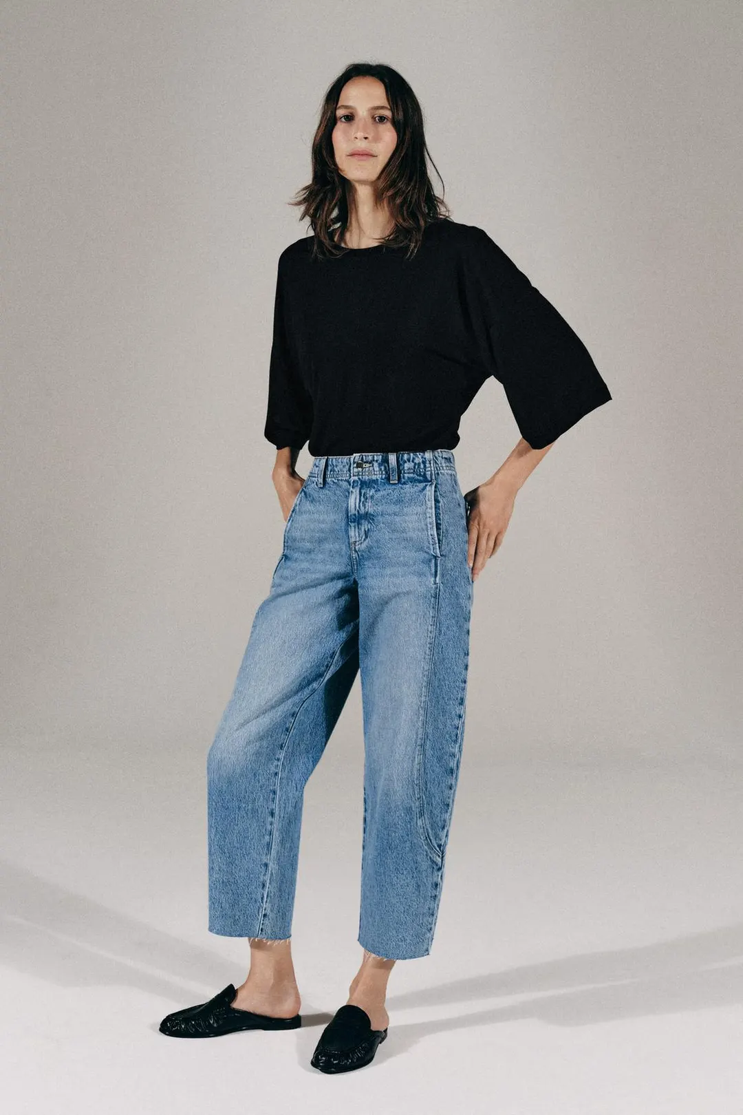 Джинсы Z1975 силуэта barrel, Zara