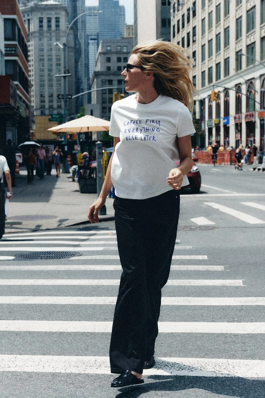Футболка с надписью, Zara
