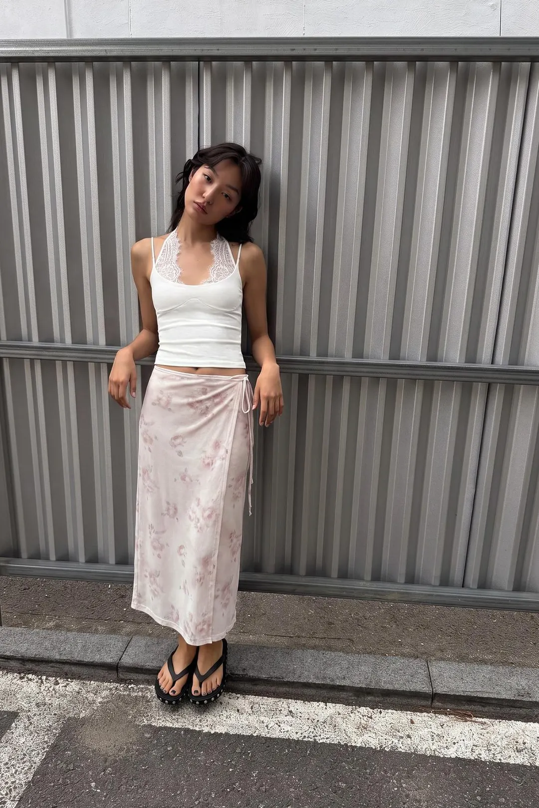 Юбка миди из тюля с цветочным узором, Zara