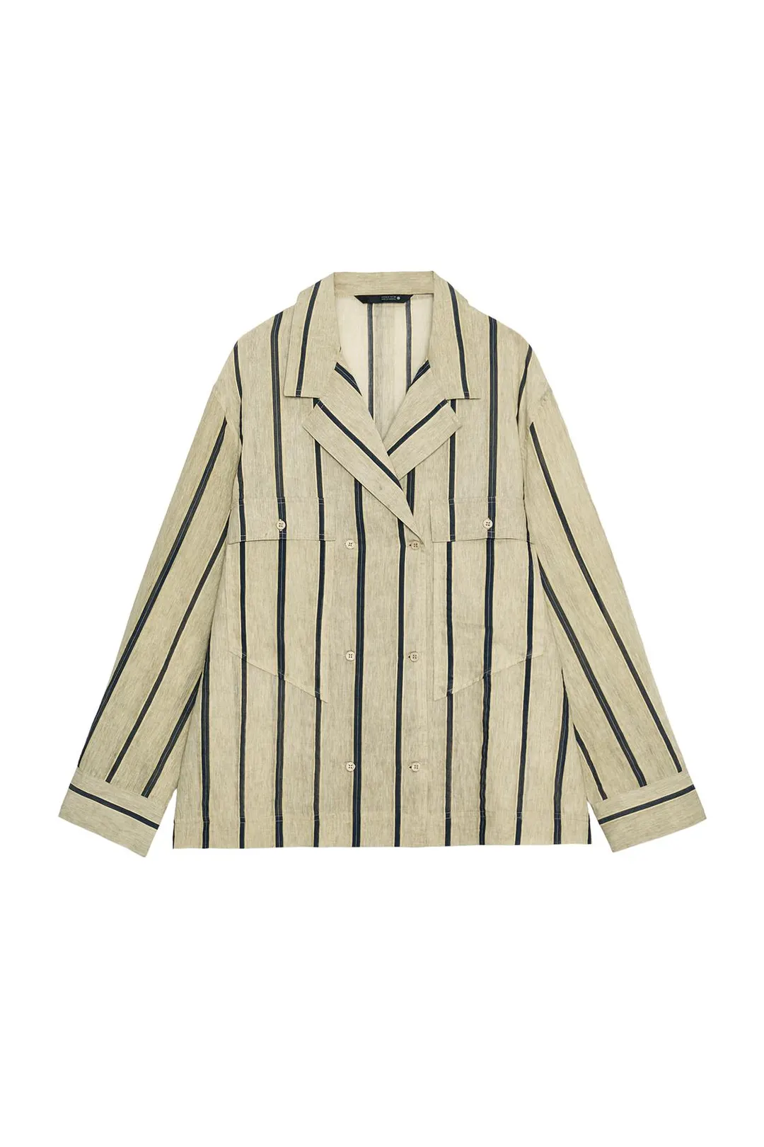Рубашка с запахом и карманом ZW Collection, Zara