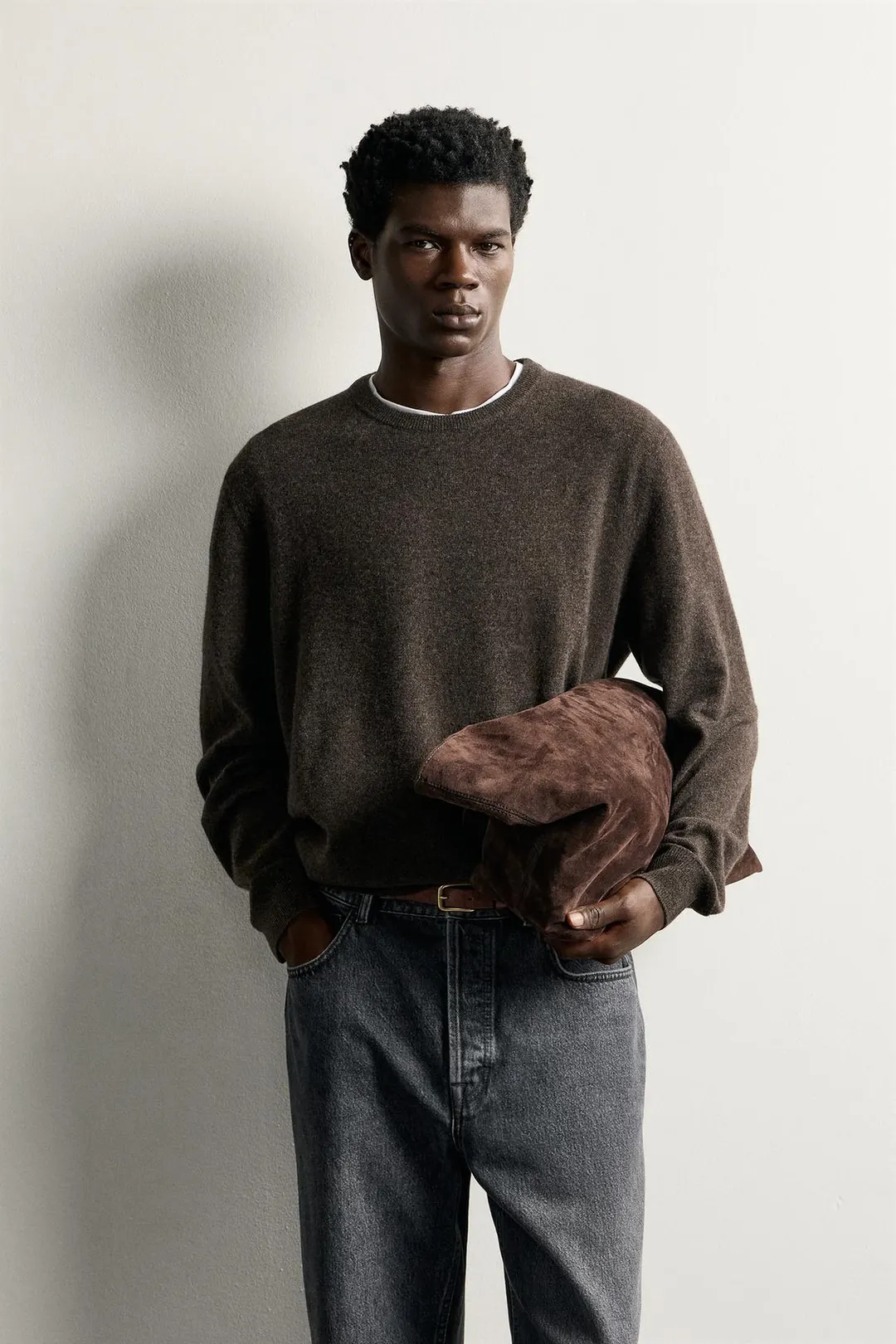 Джемпер прямого кроя из смесовой шерсти, Zara