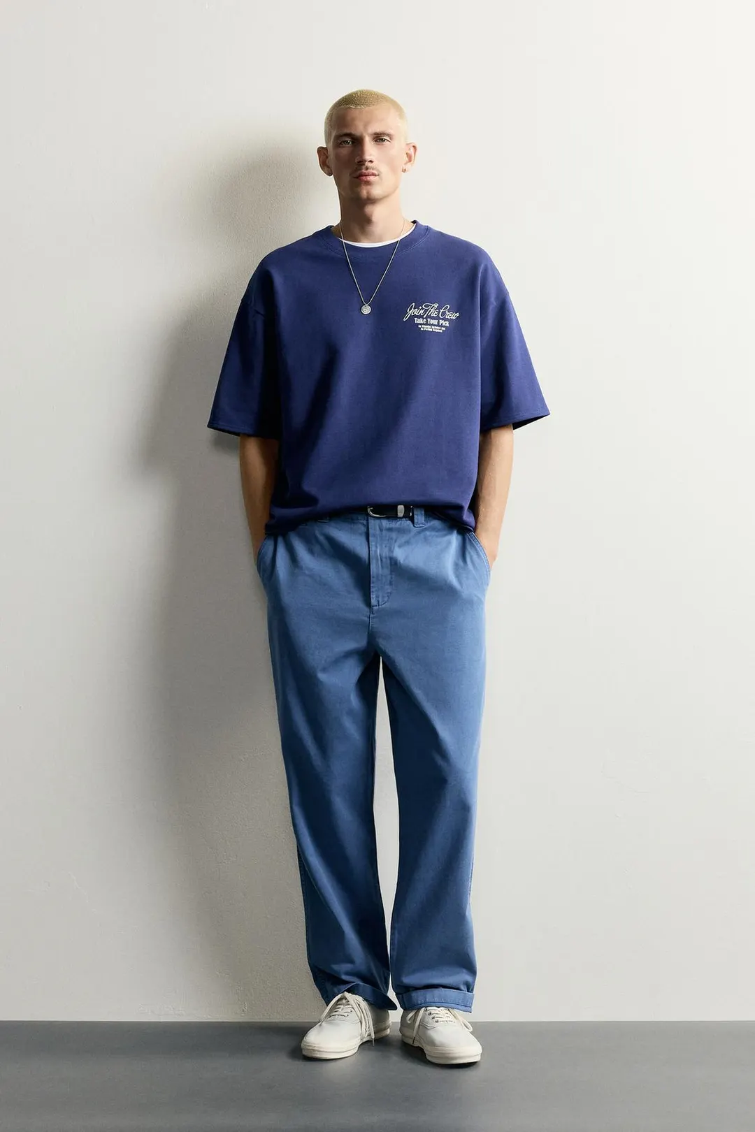 Свитшот свободного кроя с контрастным принтом, Zara
