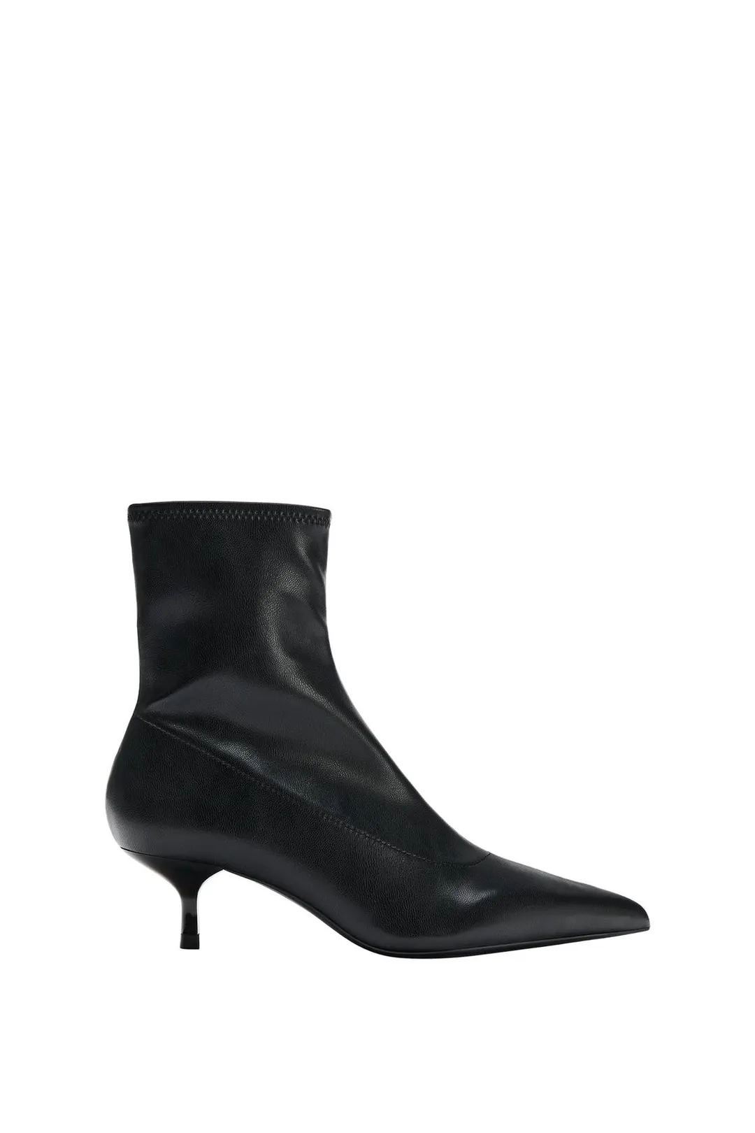 Ботильоны стрейч на каблуке kitten heel, Zara