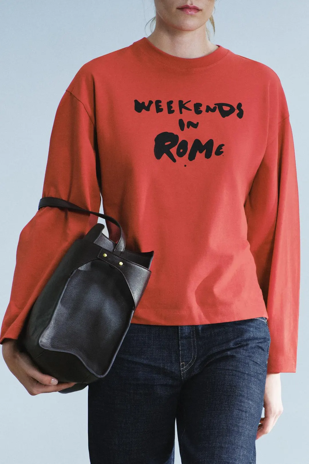 Футболка с надписью Rome, Zara