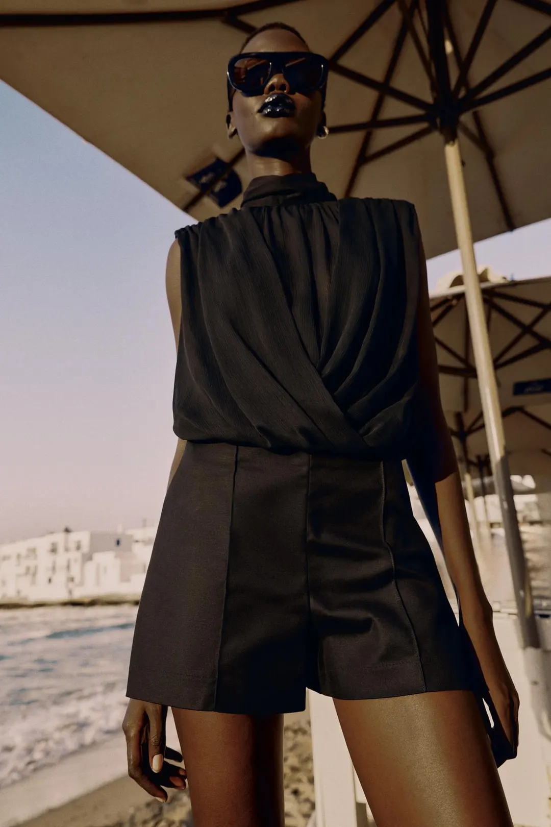 Шорты с высокой посадкой, Zara
