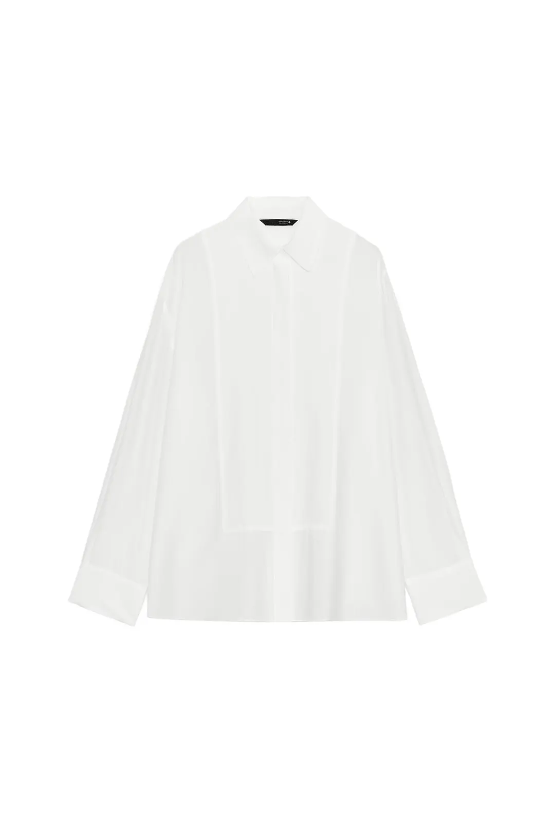 Однотонная рубашка-манишка ZW Collection, Zara