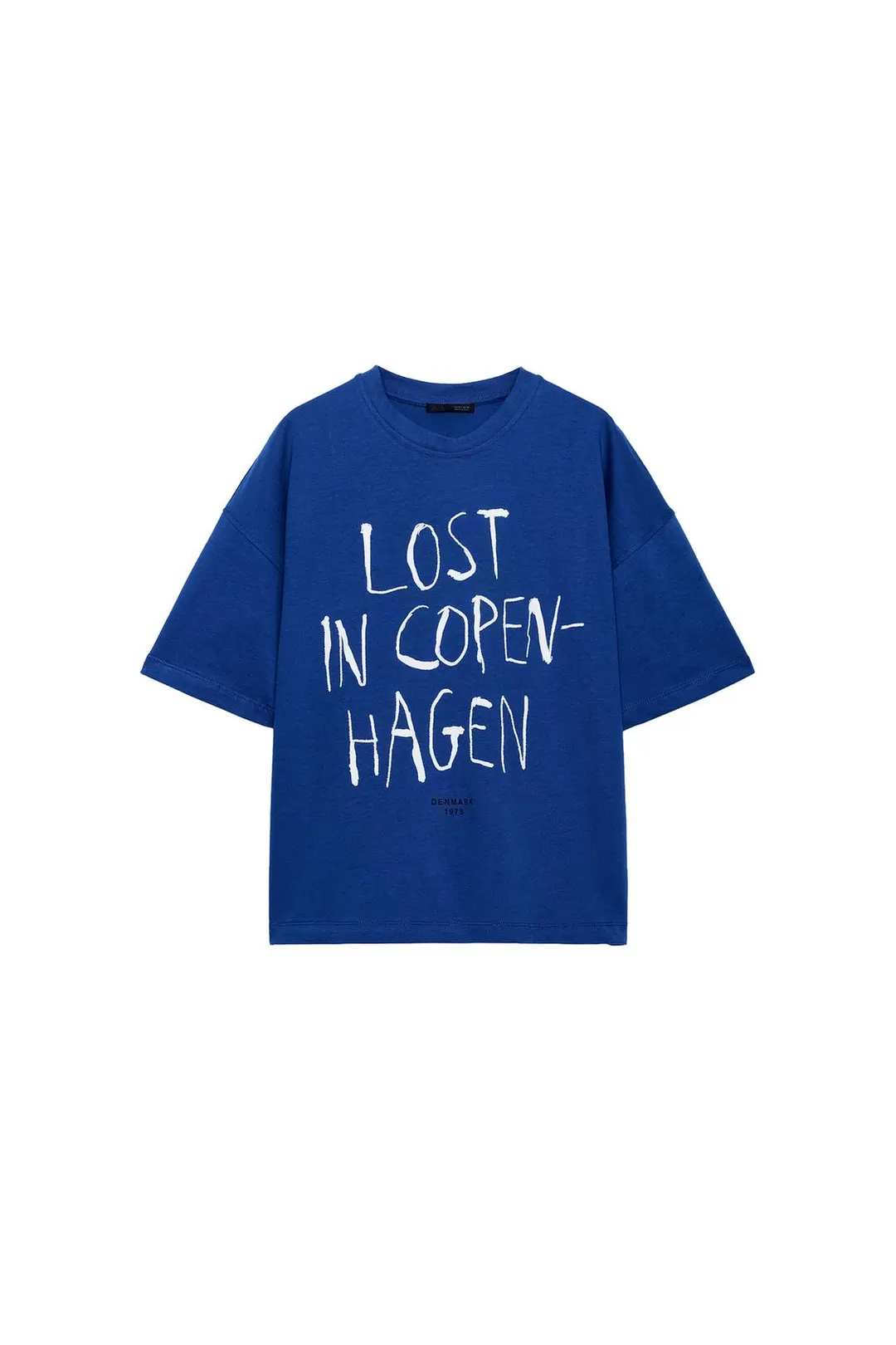 Футболка с надписью Copenhagen, Zara