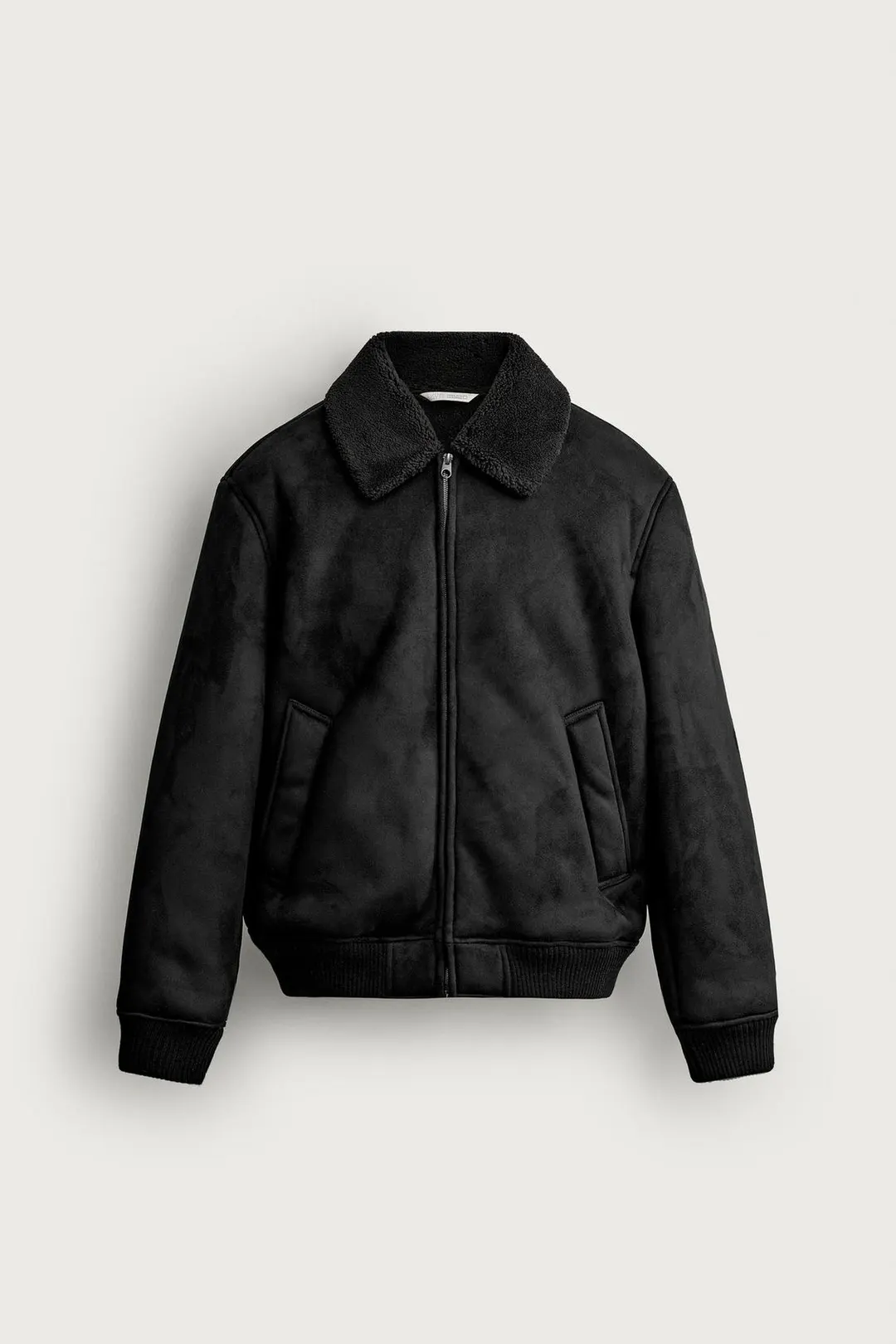 Куртка под кожу с искусственным мехом, Zara