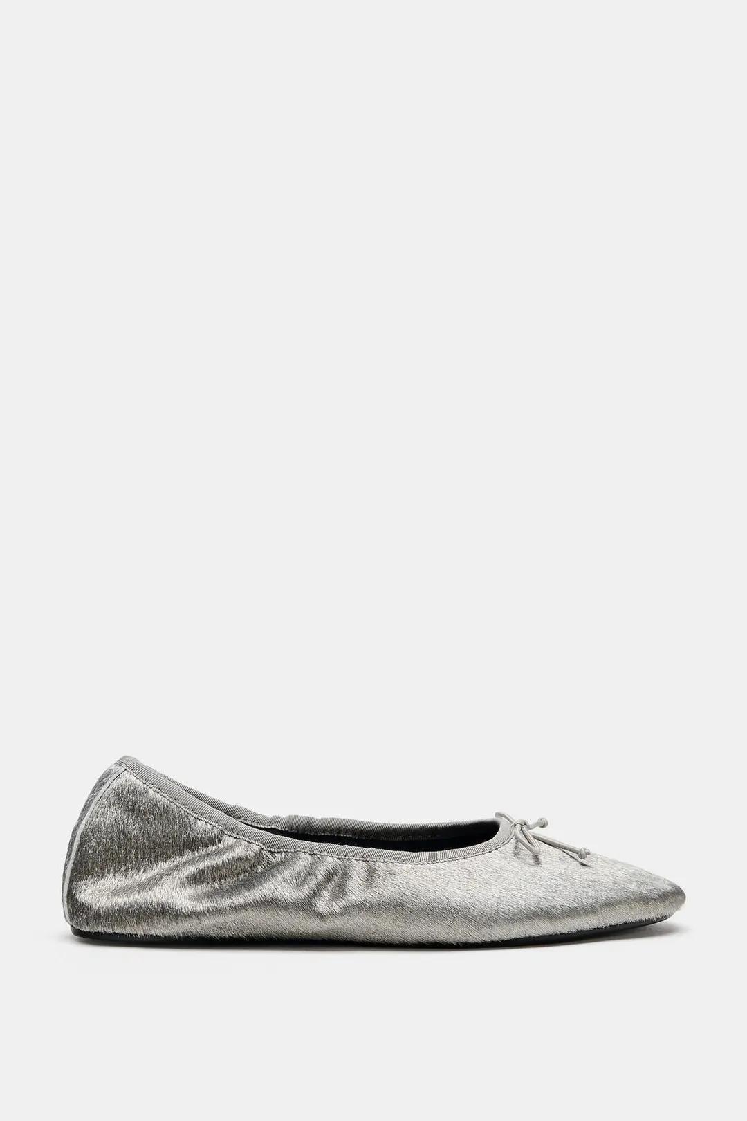 Балетки из фактурной кожи, Zara