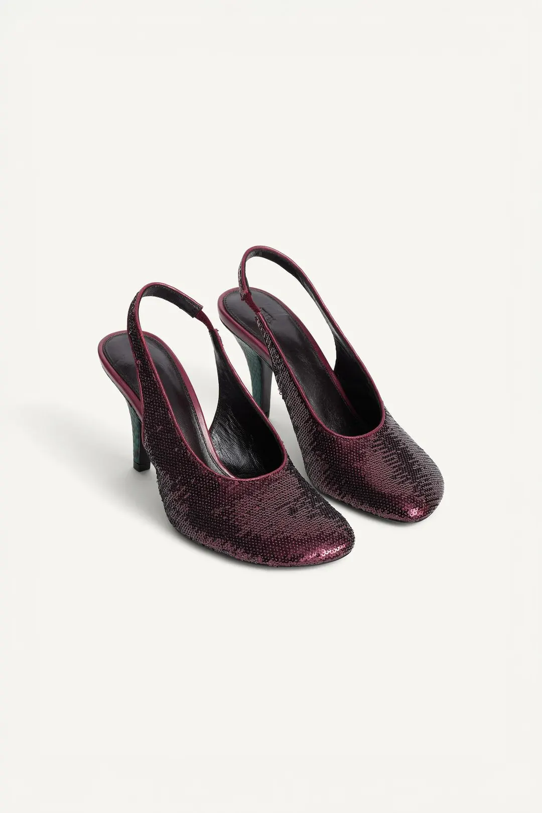 Туфли Limited Edition с открытой пяткой и бусинами, Zara