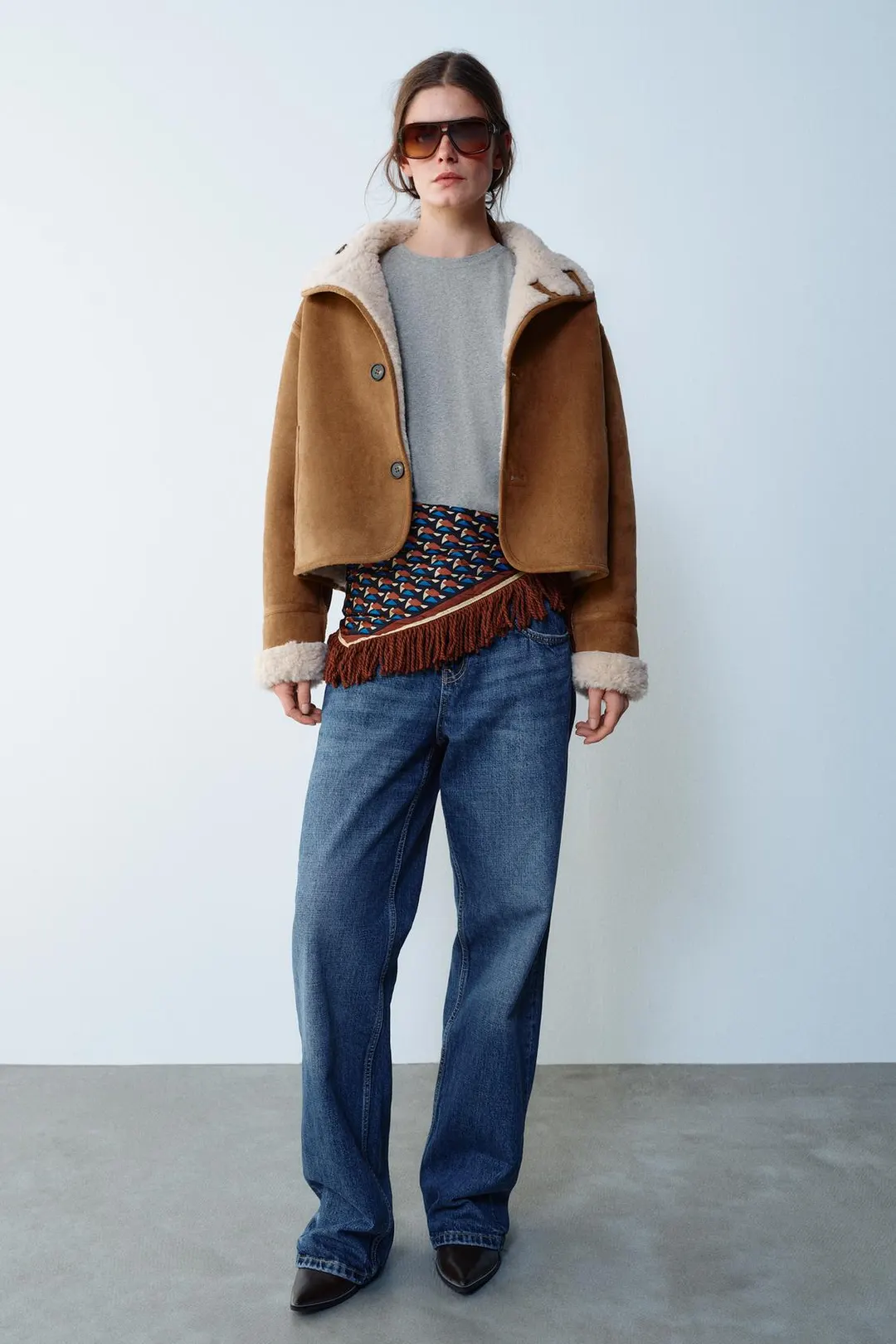 Двусторонняя куртка из двухслойной ткани, Zara