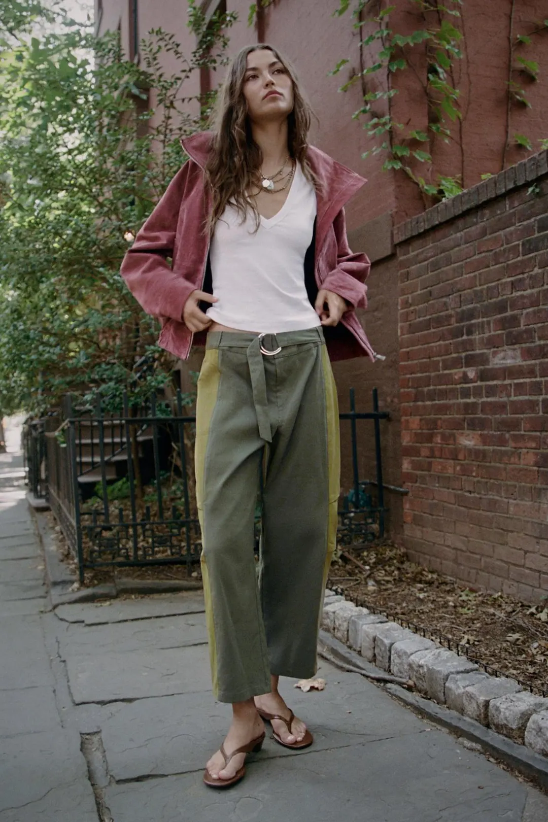 Брюки контрастные, Zara