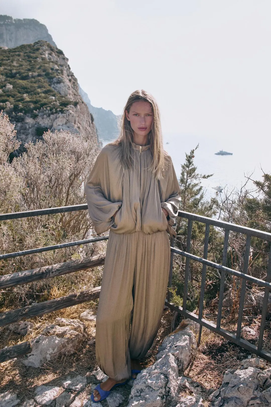Атласные брюки-саруэл, Zara