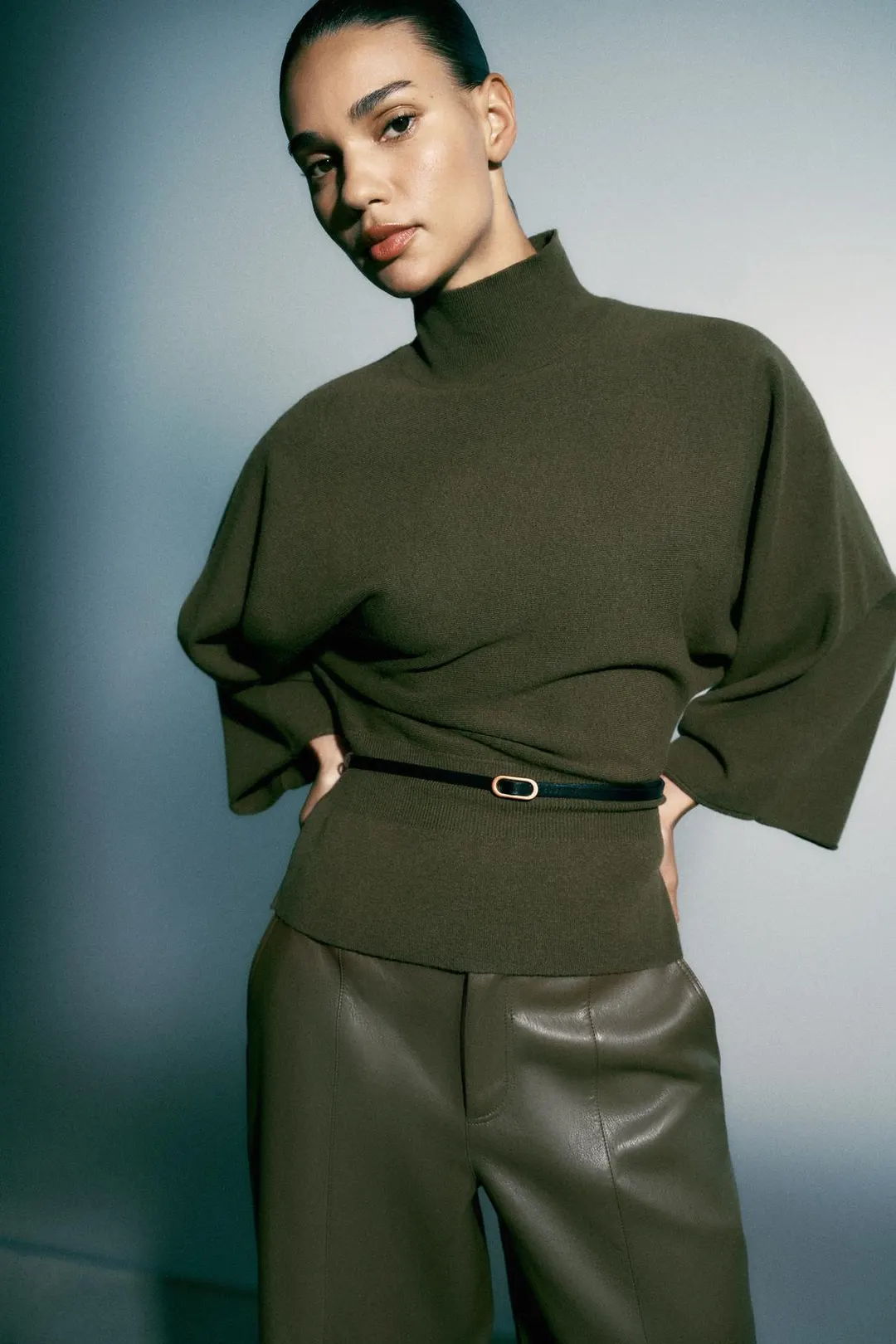 Джемпер с поясом, Zara