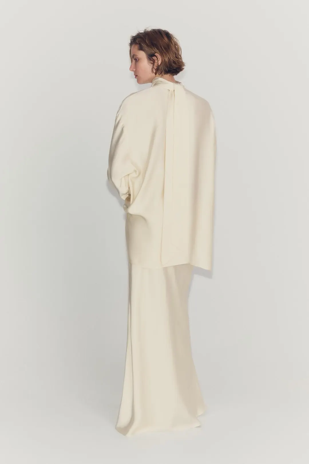 Атласная юбка ZW Collection, Zara