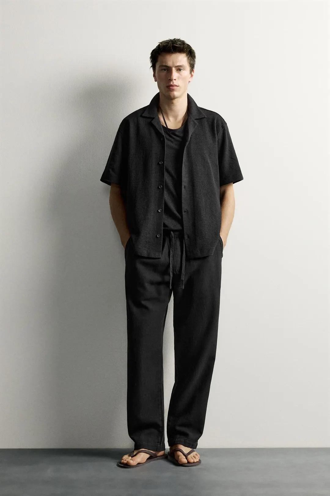 Фактурные брюки свободного кроя, Zara