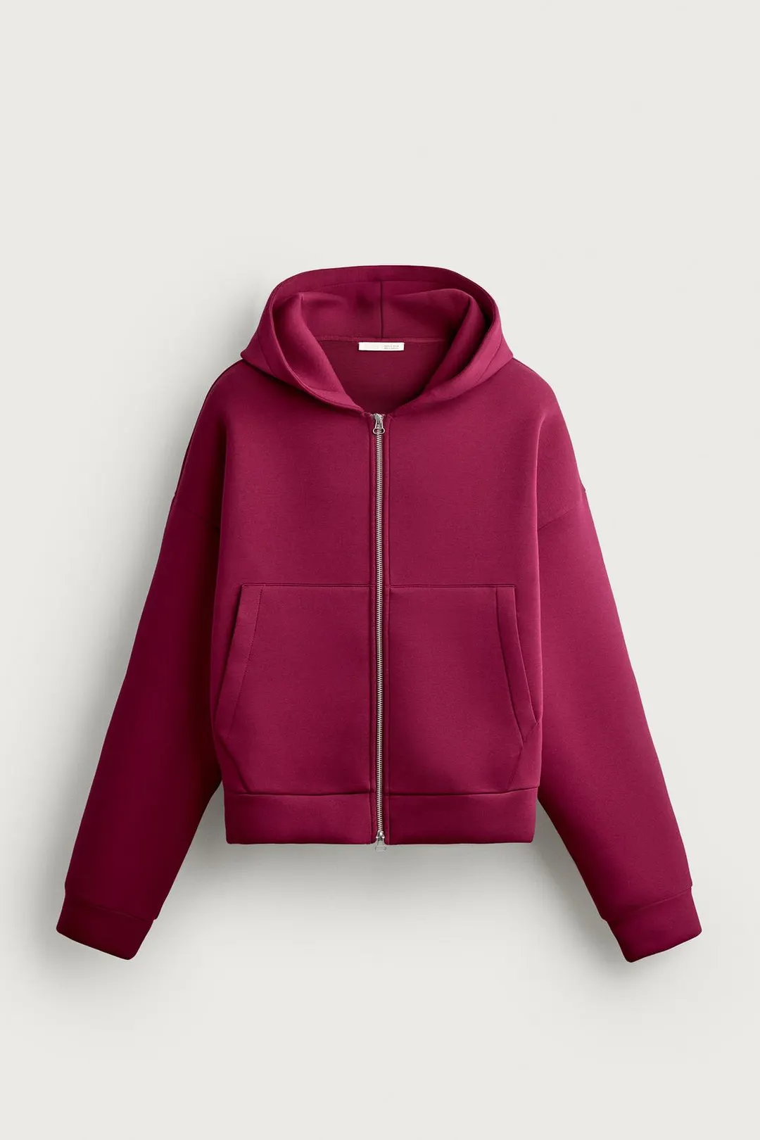 Толстовка из технологичной ткани с капюшоном и молнией, Zara