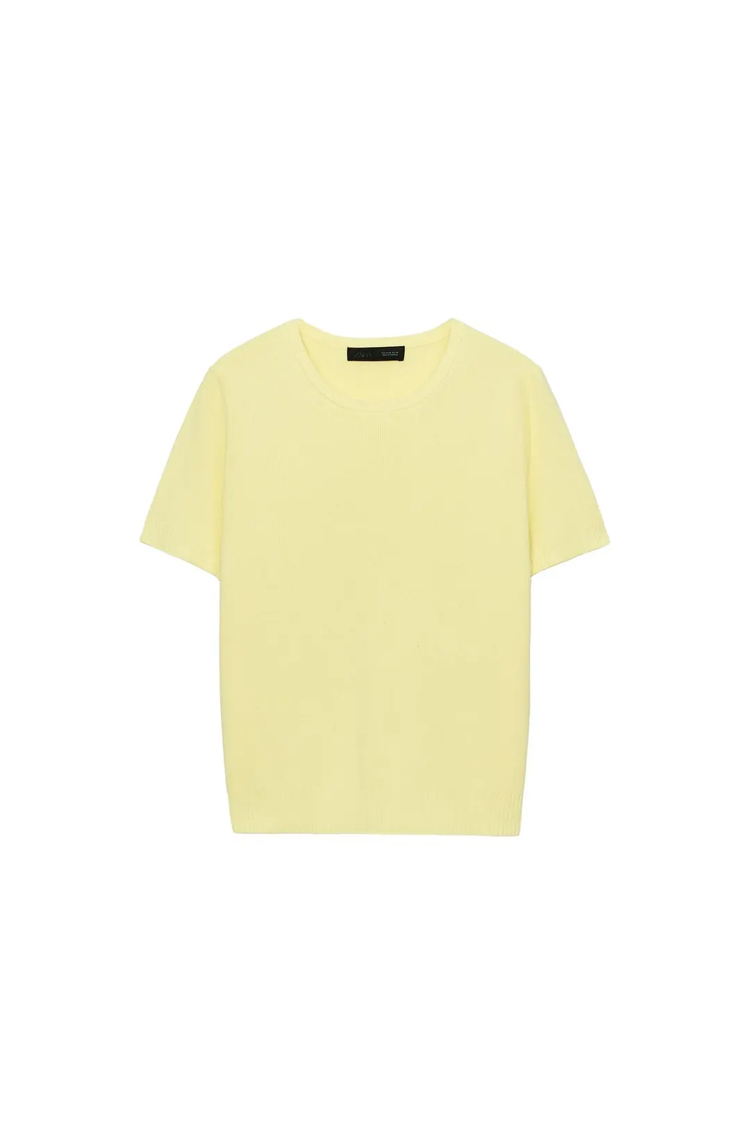 Вязаный топ с короткими рукавами, Zara