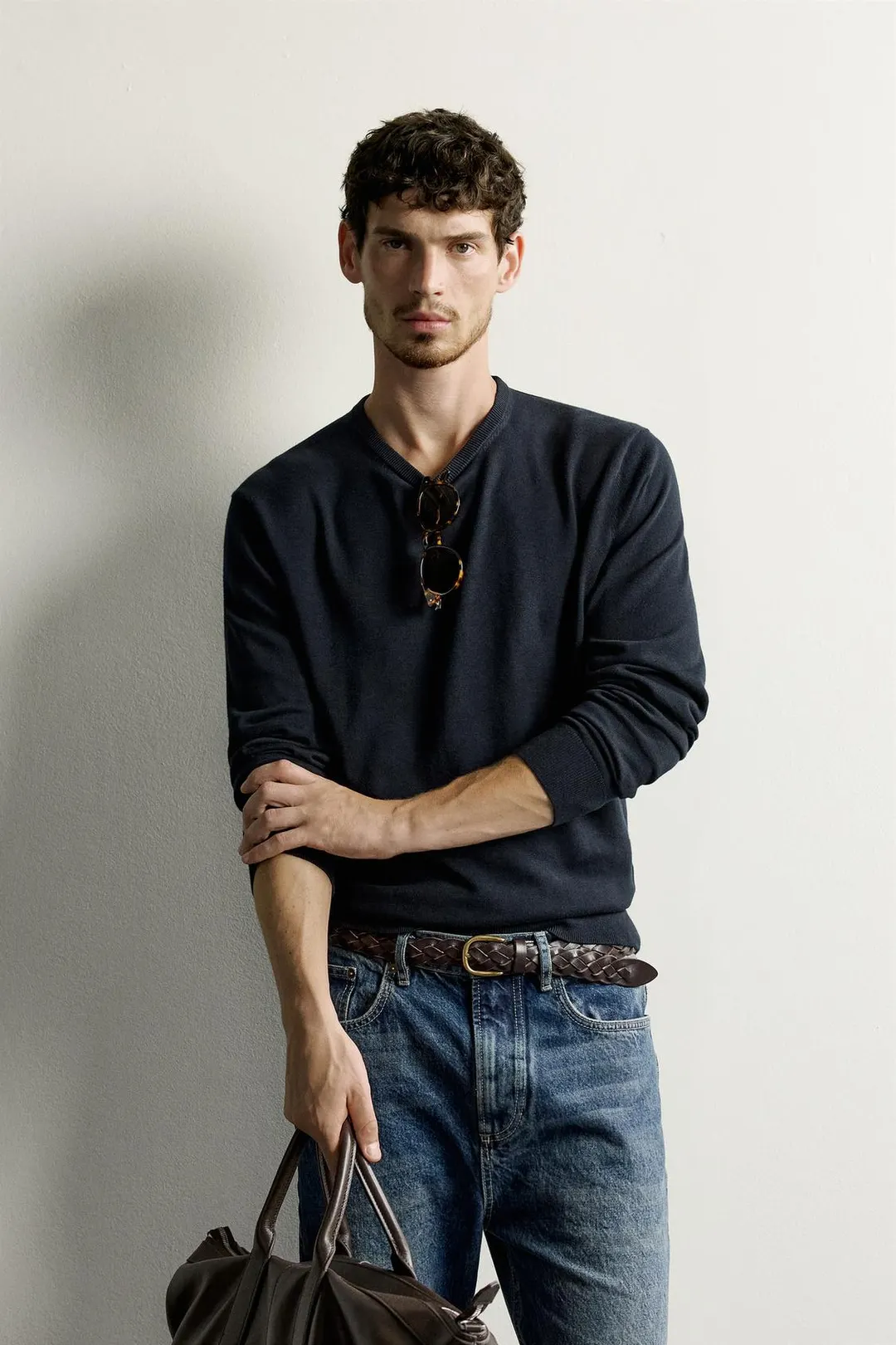 Джемпер легкий из смесового хлопка, Zara