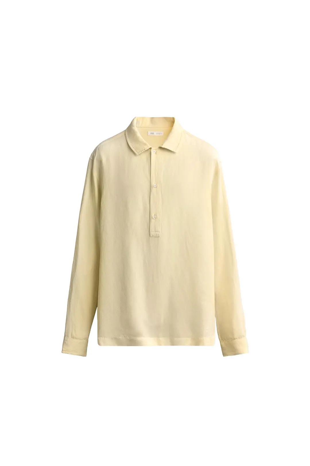 Поло стандартного кроя из вискозы и льна, Zara
