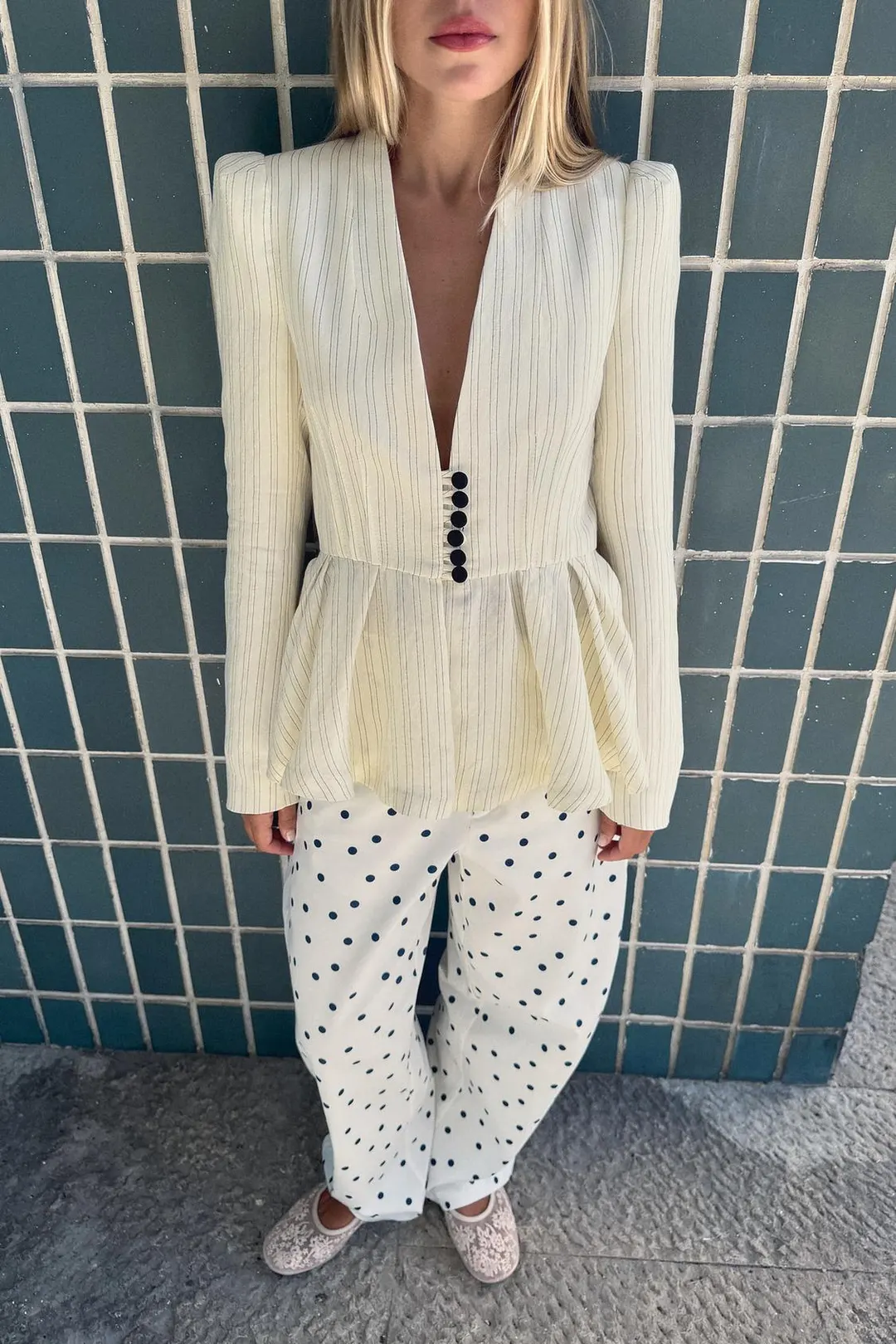 Балетки с вышивкой, Zara