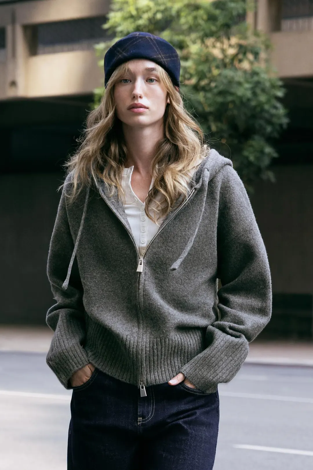Худи из трикотажа, Zara