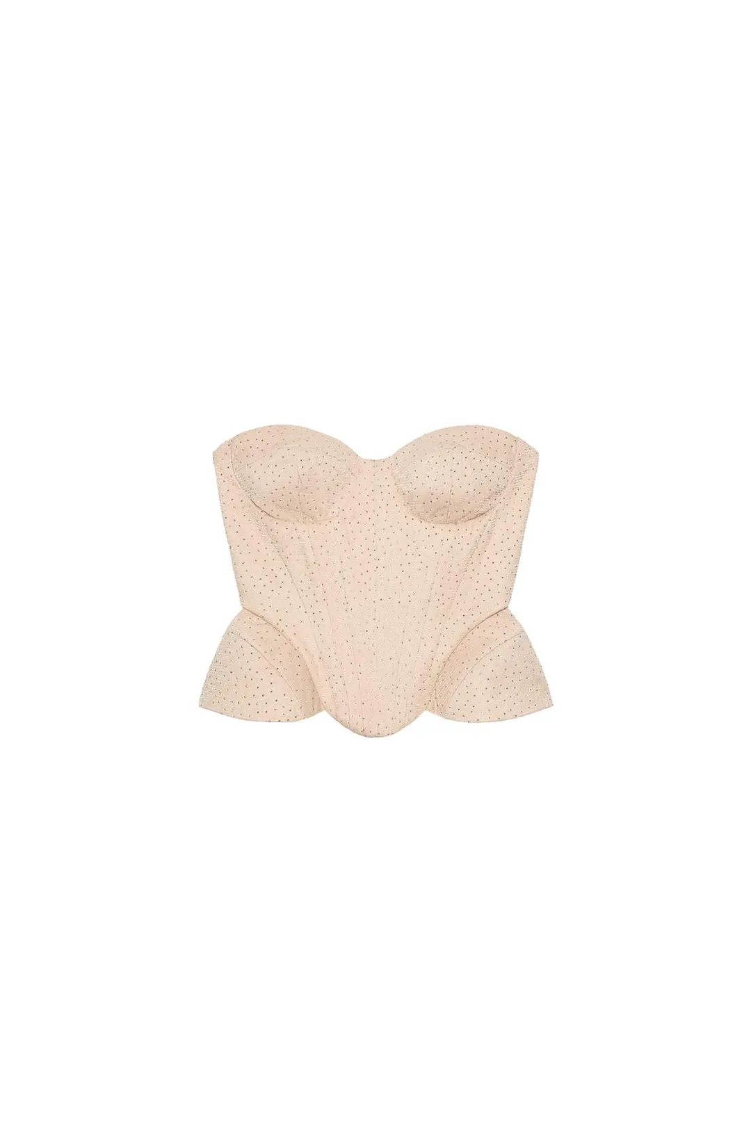 Топ с баской и декором в корсетном стиле, Zara