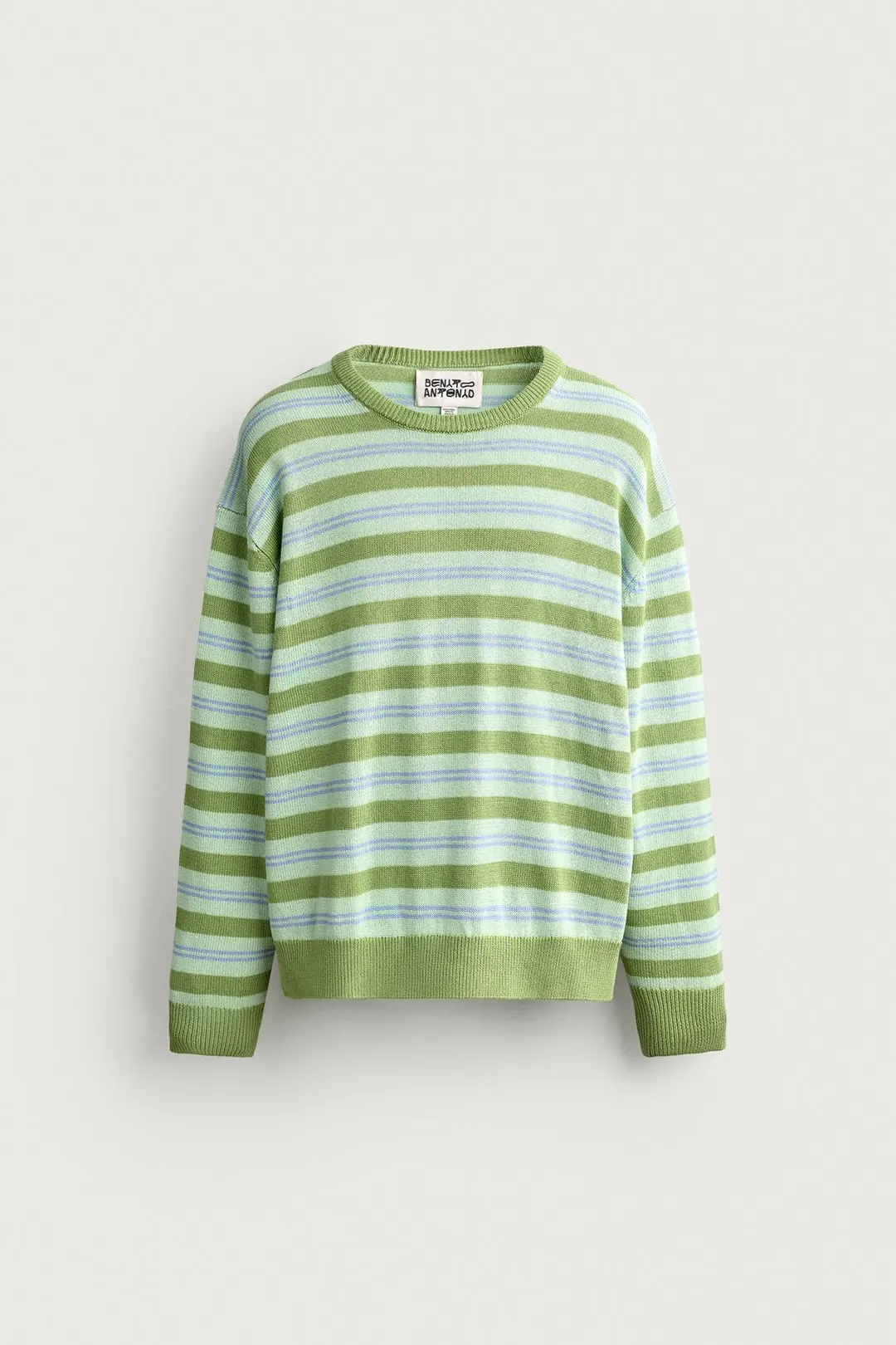 Джемпер из хлопка и льна в полоску, Zara