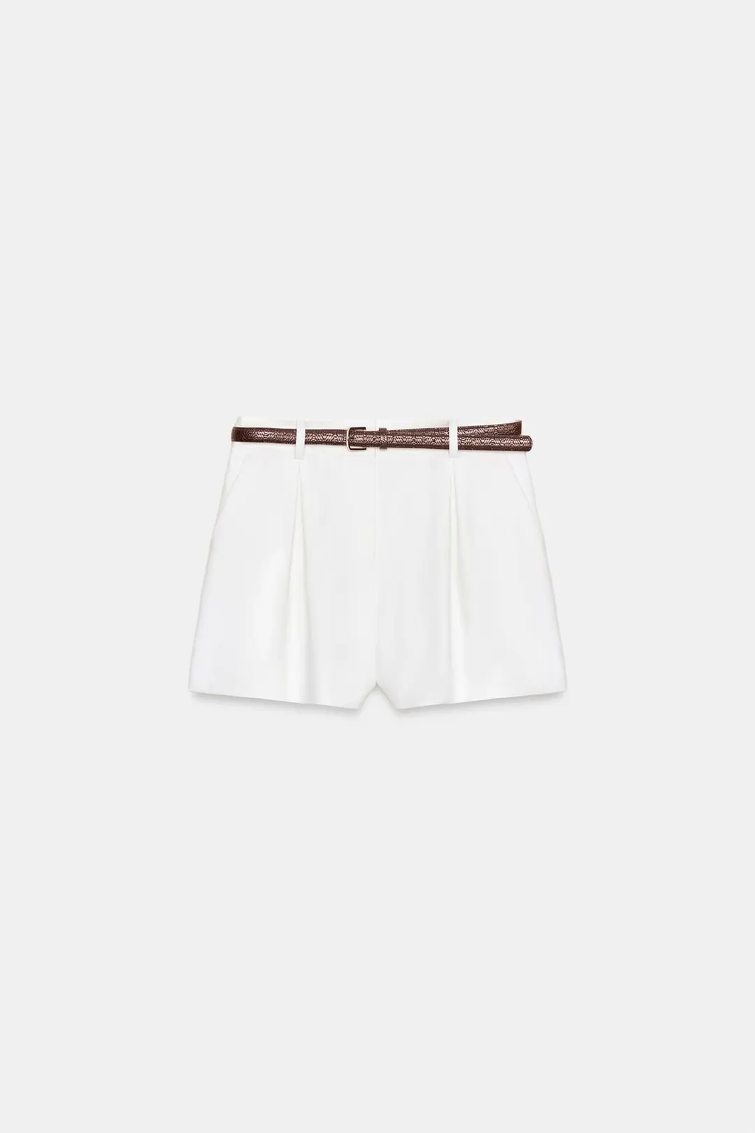 Бермуды с вытачками и ремнем, Zara
