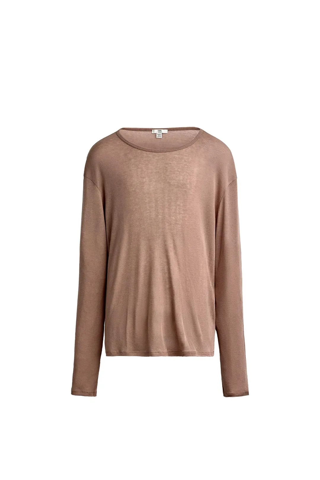Футболка свободного кроя из лиоцелла и шерсти, Zara