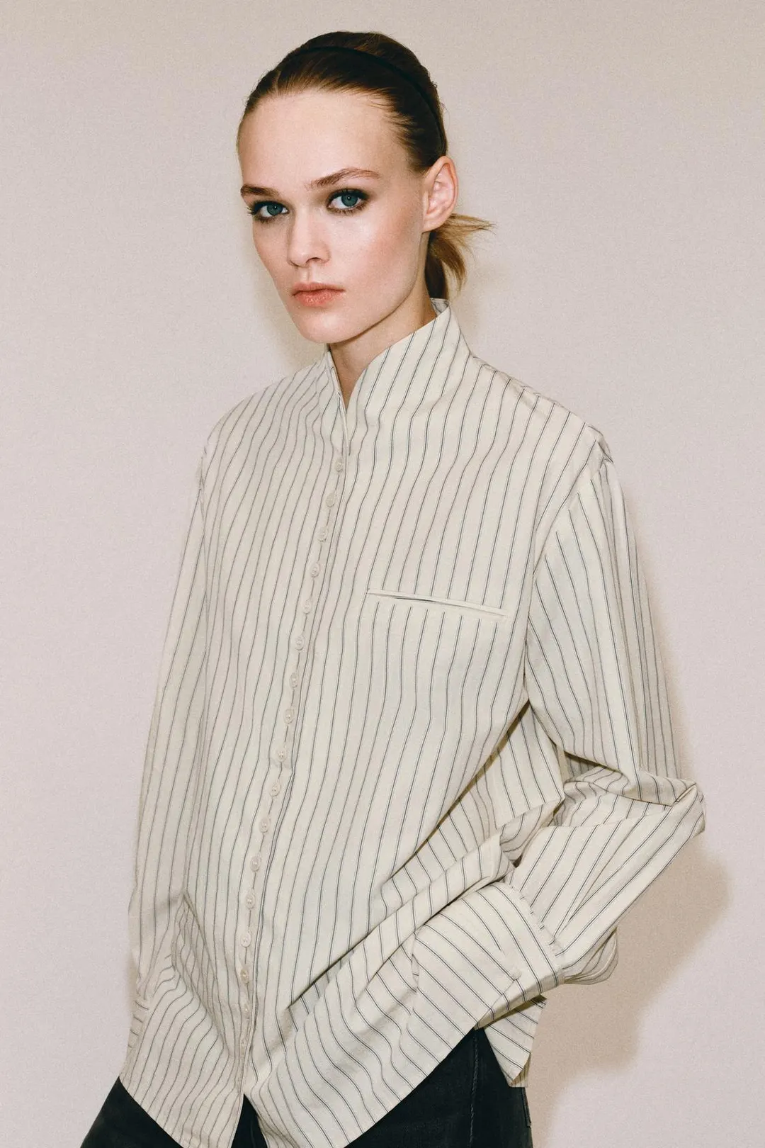 Рубашка в полоску ZW Collection, Zara