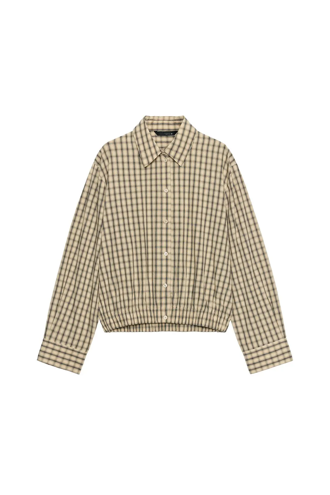 Рубашка объемная в клетку ZW Collection, Zara
