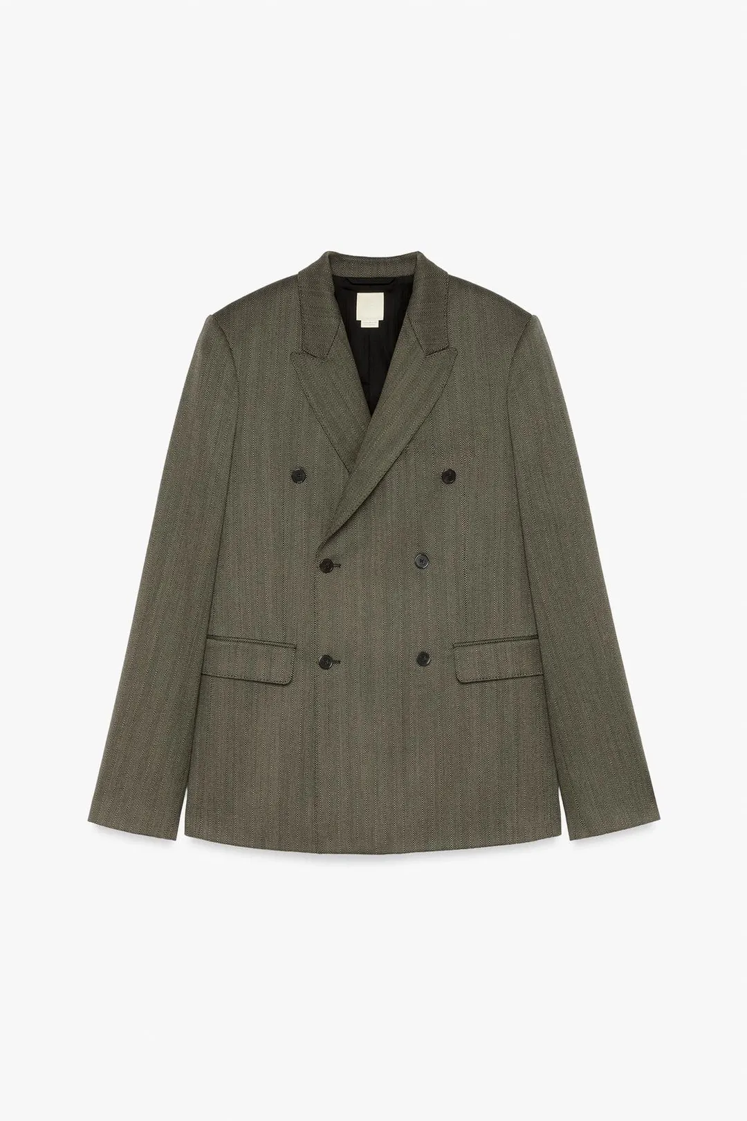 Фактурный двубортный костюмный блейзер, Zara